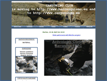 Tablet Screenshot of canyoning-club.com